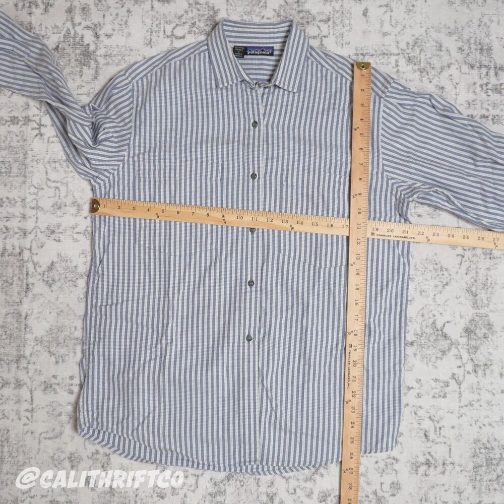 Patagonia Classic Striped Button Down Shirt Long Sleeve - Women's Medium - Picture 7 of 8